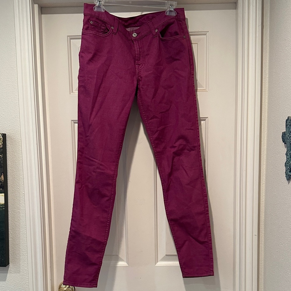 7 For All Mankind fushia colored Jeans
